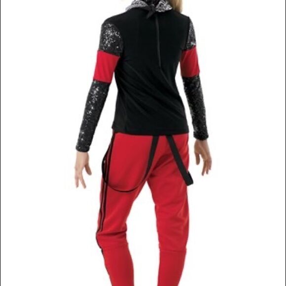 WEISSMAN Dance hip hop Costume red CHING-A-LING
10721 Pant top-adult small SA - Picture 2 of 6